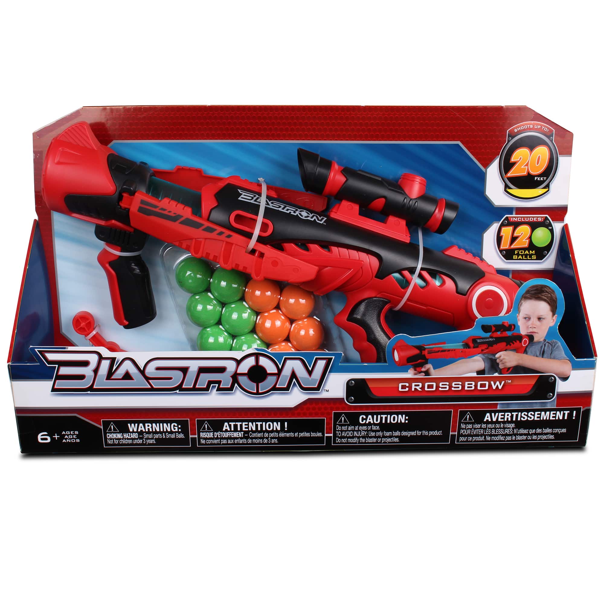 NKOK Blastron™ CannonBall Blaster: Red Crossbow